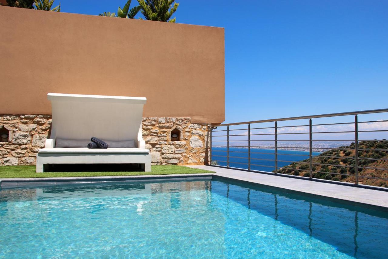 Design Villa Nicol - Heated Pool - Summer Kitchen Heraklion Exterior foto