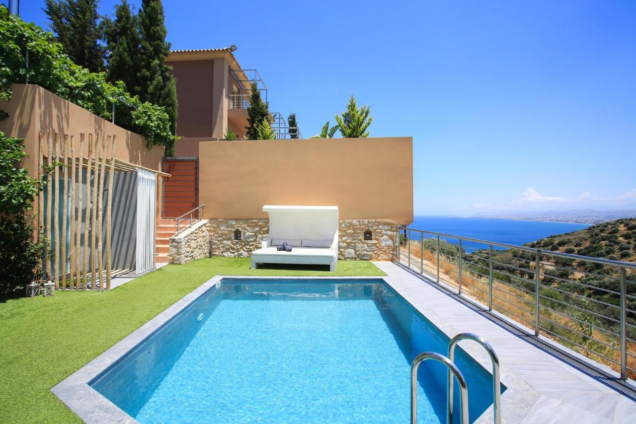 Design Villa Nicol - Heated Pool - Summer Kitchen Heraklion Exterior foto
